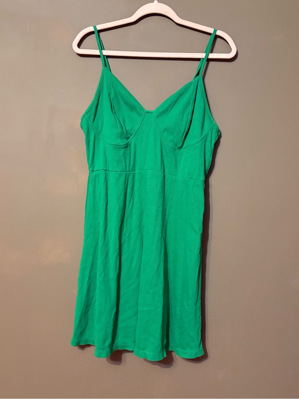 Emerald Green Dress with Spaghetti Straps